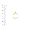 Open Circle Pendant with 1pt Diamond