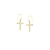 Cross Dangle Earrings on Fish Hook