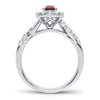 14K 0.28Ct Diamond Ruby Ring