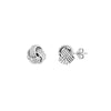 Small Twist-Edged Love Knot Earrings
