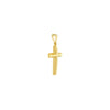 3D Diamond Cut Top Cross Pendant