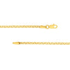 Diamond Puff Charm Rolo Necklace