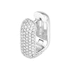 5 Row Pave Diamond Paper Clip Huggies (1-1/3tcw)