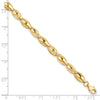 14K Polished and D/C Bracelet