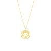 Concentric Circle Pendant Necklace