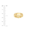 Large Graduated Curb Link Ring