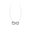 Infinity Adj. Necklace with 1/15tcw Diamond