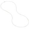 Long And Lovely Rose/White Bead Necklace