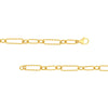 Twist and Polished Oval Link Necklace