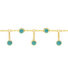 Turquoise Enamel Station and Dangle Choker