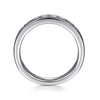 14K White Gold Channel Set Diamond Wedding Band