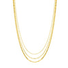 Valentino-Bead Triple Strand Adj Neck