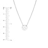 Sterling Silver Heart Eyes Emoji Adjustable Necklace