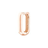 15mm Oblong Polished Mini Hoops