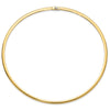 14K 4mm Two-tone Reversible Omega Necklace