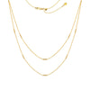Double Stranded Bar Stations Choker Necklace
