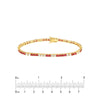 Diamond &amp; Ruby Tennis Bracelet (1-7/8tcw)