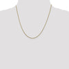 14K .8mm D/C Quadra Wheat Chain