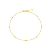 Bead Station on D/C Cable Chain Bracelet