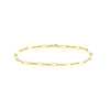 3.80mm Hollow Paper Clip Chain with Pear Lock