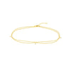 4pt Diamond Drape Anklet