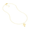 Script 'P' with Diamond Bezel Necklace