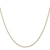 14K 1mm D/C Spiga Chain Anklet