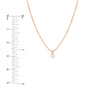 Diamond Drops Necklace on D/C Bead Chain