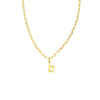 Gothic Initial Paper Clip Necklace