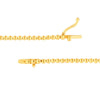 4.0tcw Blue Sapphire Bezel Graduated Half Tennis Necklace