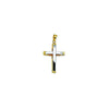 Two-Tone Reversible Cross Pendant
