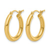 10K Polished Hinged Hoop Earrings
