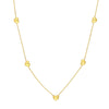 Multi Heart Station Necklace