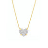 Diamond Pave Heart Pendant Necklace (1/2tcw)