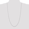 10K White Gold 1.75mm Diamond-Cut Rope Chain