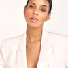Dot Diamond Mariner Paper Clip Necklace