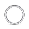 14K White Gold Channel Set Diamond Wedding Band