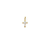 Two-Tone Small Cross Fleur Pendant