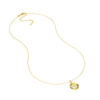 Fluted Palm Tree Medallion Necklace