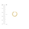 13x5.5mm 1/2 Channel Beaded Huggie Earrings