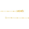 Faceted Bead Saturn Chain