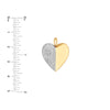 50/50 Diamond Heart Pendant (5/8tcw)