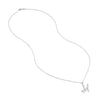 Script 'M' with Diamond Bezel Necklace