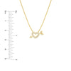 Mini CZ Heart and Arrow Adjustable Necklace