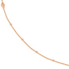 Sterling Silver D/C Bead and Mini Bead Long Necklace