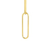 Three Link Paper Clip Dangle Earrings