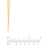 Triple Strand Adj. Diamond Cut Valentino Chain