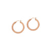 3mm x 20mm Polished Hoop Earrings