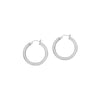 3mm x 20mm Polished Hoop Earrings