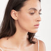 Oval Dome Stud Earrings on Post Back